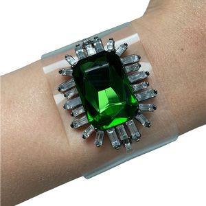 ❇️ $5 add-on | Costume bracelet with adjustable plastic wrist band, green